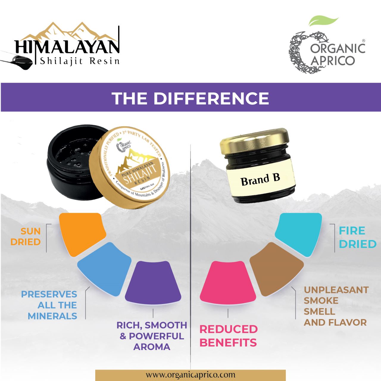 Difference between pure and fake Shilajit 
