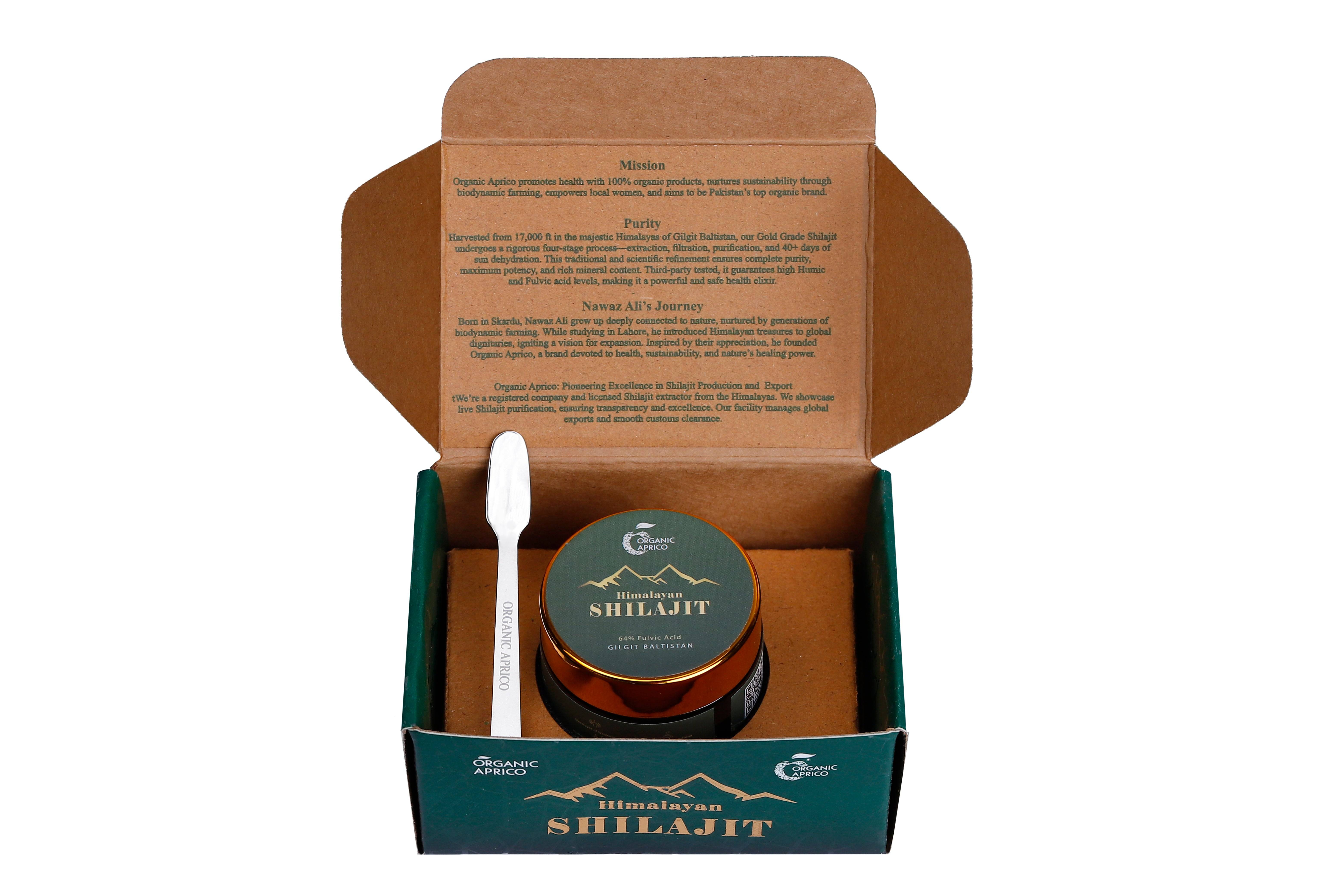 Shilajit Packaging by Organic Aprico
