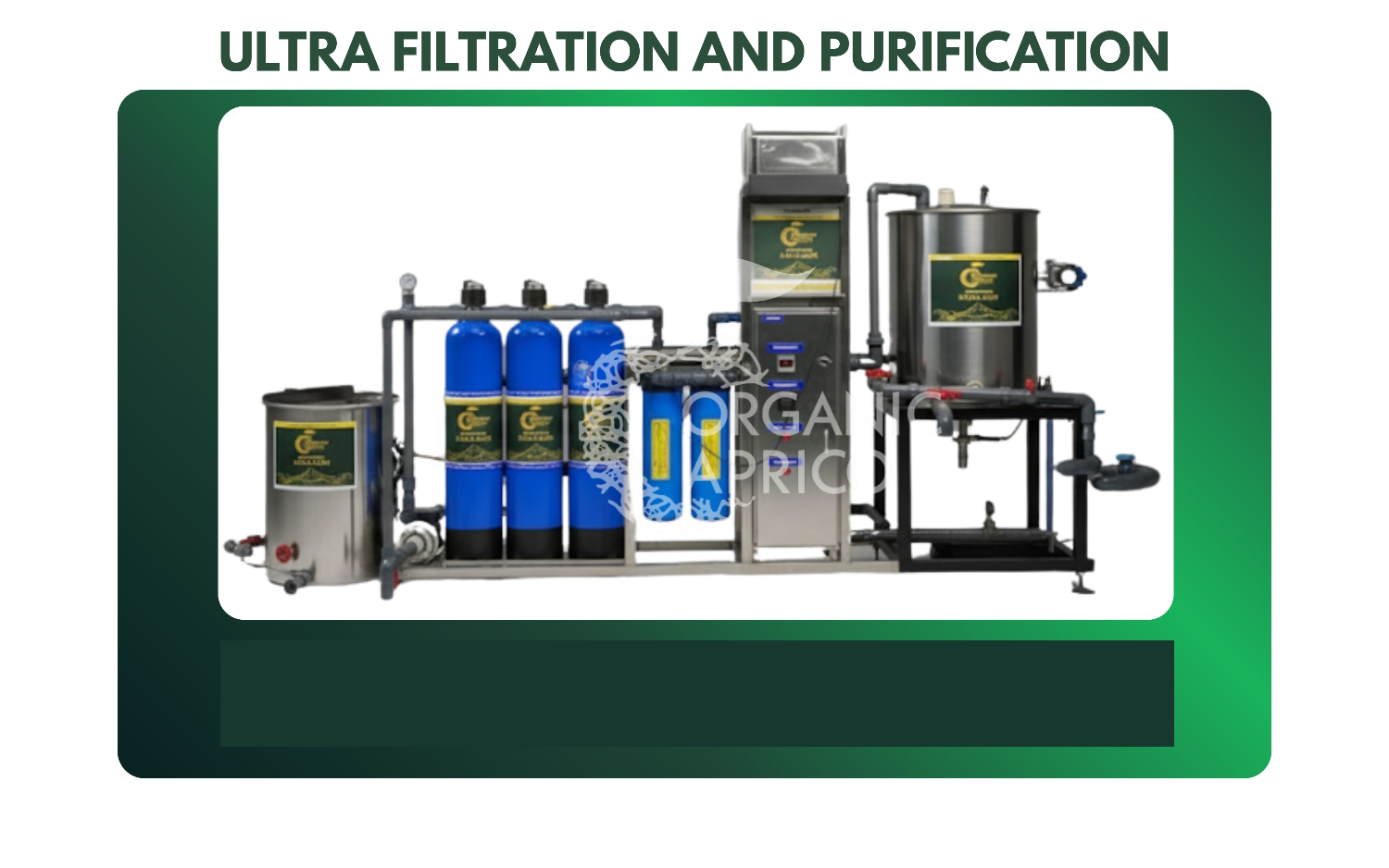Organic Aprico shilajit Ultra purification Unit