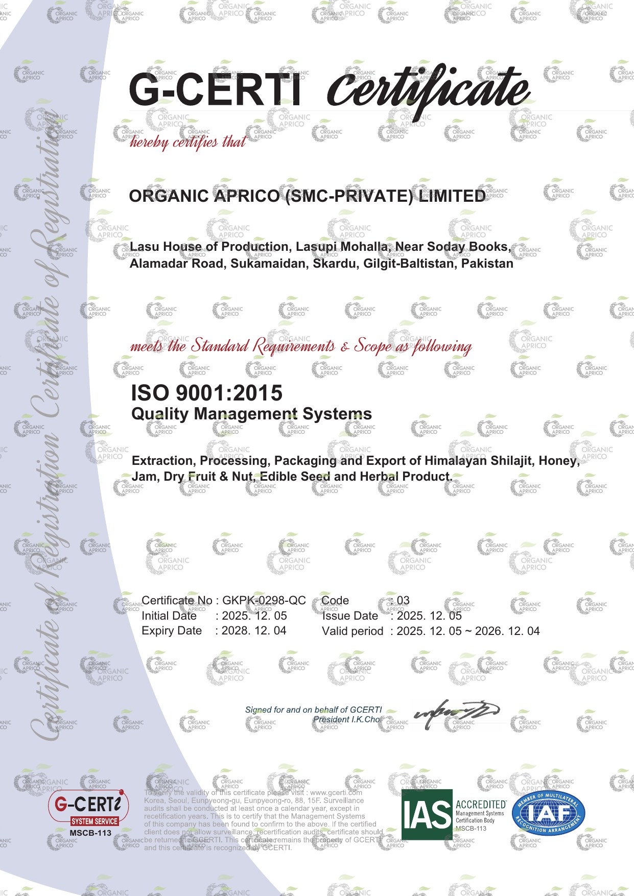 ISO 9001 certification